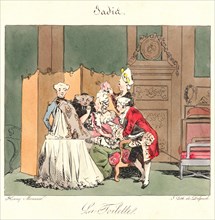 Henry Bonaventure Monnier (French, 1799/1805 - 1877). La Toilette (Jadis), 1829. From The 18th