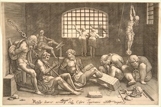 Anonymous after Giulio Romano (Italian, probably 1499 - 1546). The Prison, ca. 1535-1550. Engraving