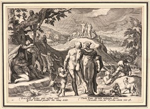 Anonymous after Hendrick Goltzius (Dutch, 1558 - 1617). The Deluge, ca. 1589. From Metamorphoses.