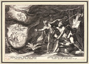 Anonymous after Hendrick Goltzius (Dutch, 1558 - 1617). Jupiter and Io, ca. 1589. From