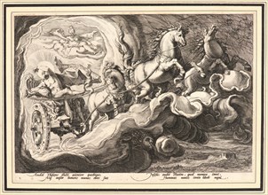 Anonymous after Hendrick Goltzius (Dutch, 1558 - 1617). Phaeton Driving the Chariot of the Sun, ca.