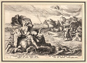 Anonymous after Hendrick Goltzius (Dutch, 1558 - 1617). The Rape of Europa, ca. 1590. From