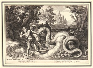 Anonymous after Hendrick Goltzius (Dutch, 1558 - 1617). The Dragon Devouring the Companions of