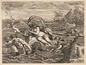Mauro Oddi (Italian, 1639-1702) after Agostino Carracci (Italian, 1557 - 1602). The Rape of Europa.