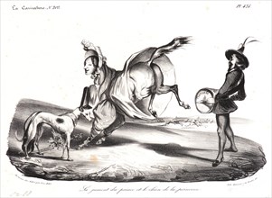 Honoré Daumier (French, 1808 - 1879). La Jument du Prince et le Chien de la Princesse, 1834.