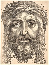 Hans Sebald Beham (German, 1500-1550). The Head of Christ Crowned with Thorns, ca. 1520-1530.