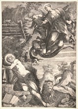 Agostino Carracci (Italian, 1557-1602) after Jacopo Tintoretto (Italian (Venetian), 1519 - 1594).