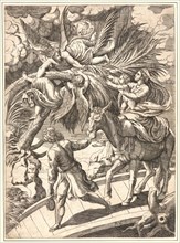 Anonymous after Raphael (Italian, 1483 - 1520). The Flight into Egypt, 16th century. Engraving.