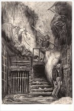 Gustave Doré (French, 1832 - 1883). The Death of Gérard de Nerval (La Rue de la Vieille Lanterne,