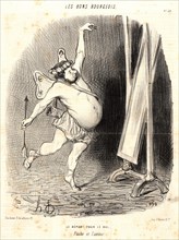 Honoré Daumier (French, 1808 - 1879). Le Depart pour le Bal, 1847. From Les Bons Bourgeois.