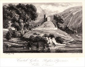 Charles FranÃ§ois Daubigny (French, 1817 - 1878) after Laroche. Castel Gélos, Basses Pyrenées,