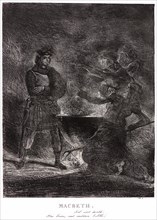 EugÃ¨ne Delacroix (French, 1798 - 1863). Macbeth. Toil and Trouble: Fire burn and cauldron bubble,