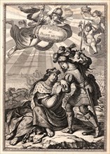 Abraham Bosse (French, 1602-1676) after Claude Vignon (French, 1593 - 1670). Title page for Joan of