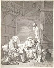 Laurent Cars (French, 1699-1771) after Jean-Baptiste Greuze (French, 1725 - 1805). The Blind Man