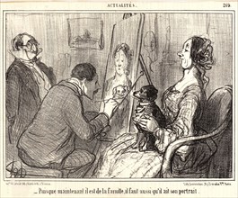 Honoré Daumier (French, 1808 - 1879). Puisque maintenant il est de la famille..., 1856. From