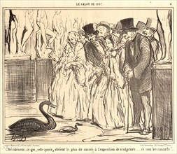 Honoré Daumier (French, 1808 - 1879). Décidément, ce qui, cette année obtient, 1857. From Le Salon