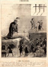 Honoré Daumier (French, 1808 - 1879). L'HÃ´tel des Haricots, 1843. From L'Imagination. Lithograph