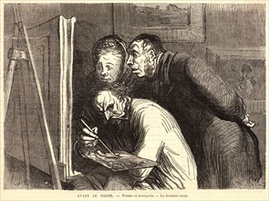 C. Maurand (French, active 19th century) after Honoré Daumier (French, 1808 - 1879). Avant le Salon