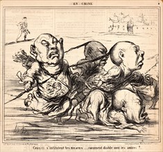Honoré Daumier (French, 1808 - 1879). Ceux-ci s'intitulent les braves..., 1859. From En Chine.