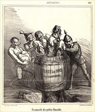 Honoré Daumier (French, 1808 - 1879). Renouvelé des petites DanaiÂ¨des, 1866. From Actualités.
