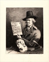 Jean Jacques de Boissieu (French, 1736 - 1810). Self-Portrait, 1796. Etching, drypoint, and