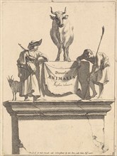 Title print for Diversa Animalia, Jan de Visscher, Frederik de Wit, 1643-1706