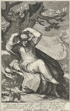 Judas Iscariot hangs himself, Willem Isaacsz. van Swanenburg, Petrus Scriverius, 1611
