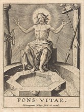 Christ as the fountain of life (Fons Vitae), Hieronymus Wierix, 1563 - before 1619