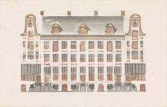 Amsterdam canal houses on the Keizersgracht 518-526, The Netherlands, Anonymous, Cornelis Danckerts