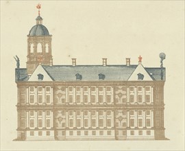 Side wall of the Town Hall in Amsterdam, The Netherlands, Anonymous, Carel Allard, Johan Teyler,