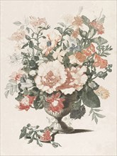 Stone vase with flowers, Anonymous, Jean Baptiste Monnoyer, Johan Teyler, 1688 - 1698