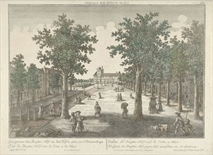 View of the Buitenhof in The Hague, The Netherlands, Isaac van Haastert, Georg Balthasar Probst, c.
