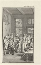 Nobles in deliberation, Jacob Folkema, 1702 - 1767