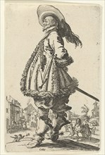 Rider with plumed hat, Anonymous, 1630 - 1690