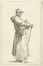 Young farmer with basket, Frederick Bloemaert, Abraham Bloemaert, after 1635 - 1669