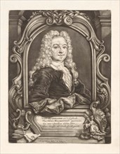 Portrait of Balthazar Huydecoper, Arnoud van Halen, 1715 - 1732