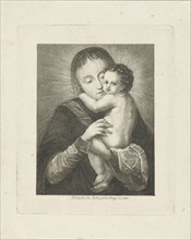Mary with the Christ Child in her arms, Elisabeth Barbara Schmetterling, 1820