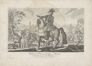 Equestrian Portrait of William V, Prince of Orange-Nassau, Johann Lorenz Rugendas (II), 1790 - 1826