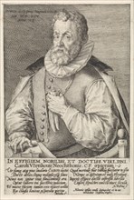 Portrait of Carolus Uten Courts, Crispijn van de Passe (I), 1595