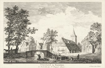 Village view of Nieuwland, The Netherlands, Pierre Fouquet Paulus van Liender (Jr.), Pierre