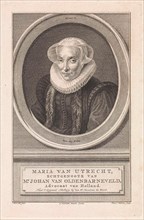 Portrait of Mary of Utrecht, Reinier Vinkeles, Albert van der Kroe, 1758 - 1816