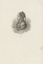 Portrait of Margaretha Coppier, Philippus Velijn, 1797 - 1836