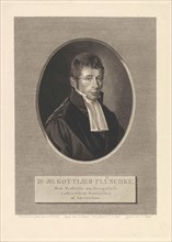 Portrait of Johann Gottlieb Pluschke, Dirk Sluyter, Jan F. Numan, 1812 - 1825
