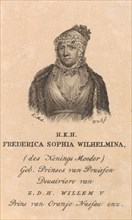 Portrait of Wilhelmina of Prussia, 1751-1820, Willem van Senus, 1783 - 1851