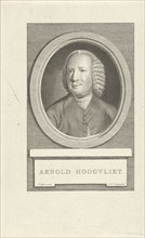 Portrait of Arnold Hoogvliet, print maker: Pieter Willem van Megen, Nicolaas Reyers, 1760 - 1785
