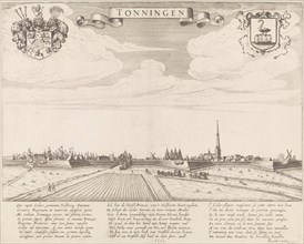 View of Tonning, Julius Milheuser, Anonymous, Hugo Allard, 1650