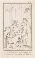 King Midas with donkey ears, DaniÃ«l Veelwaard (I), Jacob Smies, FranÃ§ois Bohn, 1802 - 1809