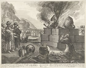 Elijah and the prophets of Bael, Pieter Nolpe, Claes Jansz. Visscher II, 1623-1653