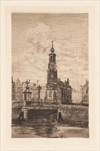 Munt Tower in Amsterdam, The Netherlands, Frans Schikkinger, 1848 - 1902