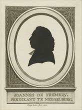 Silhouette portrait of Johannes the Fremery, George Kockers, 1793